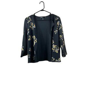 Lularoe Elegant Stella Women's Black & Gold Floral Sweater